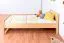 Kinderbett 90 x 200 cm | Massivholz: Kiefer | Natur Lackiert Abbildung