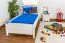 Bettrahmen für Kinder / Kinderbett 90 x 200 cm | Massivholz: Kiefer | Weiß Lackiert Abbildung