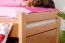 Bettrahmen für Kinder / Kinderbett 90 x 200 cm | Massivholz: Buche | Natur Lackiert | inkl. 2 Schubladen und Lattenrost | besonders hohe Qualität Abbildung