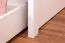 90 x 200 cm Etagenbett mit Stauraum / 2 Schubkästen für Kinder Massivholz: Buche | Weiß Lackiert | umbaubar in 2 Einzelbetten | Premium-Qualität | inkl. Rollroste Abbildung