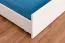 Etagenbett + Ausziehbett für Kinder 90 x 200 cm | Massivholz: Buche | Weiß Lackiert | inkl. Bettkasten | umbaubar in 2 Einzelbetten | inkl. Rollroste Abbildung