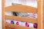 90 x 200 cm Etagenbett mit Stauraum / 2 Schubladen für Jugendliche Massivholz: Buche | Natur Lackiert | umbaubar in 2 Einzelbetten | Premium-Qualität | inkl. Rollroste Abbildung
