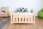 Kinderbett 100 x 200 cm | Massivholz: Kiefer | Natur Lackiert Abbildung