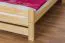 Kinderbett 90 x 200 cm | Massivholz: Kiefer | Natur Lackiert Abbildung