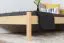 Kinderbett 100 x 200 cm | Massivholz: Kiefer | Natur Lackiert Abbildung