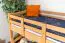 Stockbett für Kinder 90 x 190 cm | Massivholz: Buche | Natur Lackiert | umbaubar in 2 Einzelbetten | inkl. Rollroste Abbildung