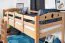 Stockbett für Kinder 90 x 190 cm | Massivholz: Buche | Natur Lackiert | umbaubar in 2 Einzelbetten | inkl. Rollroste Abbildung