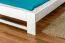 Bettrahmen für Kinder / Kinderbett 140 x 200 cm | Massivholz: Buche | Weiß Lackiert Abbildung