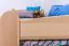 Bettrahmen für Kinder / Kinderbett 90 x 200 cm | Massivholz: Buche | Natur Lackiert Abbildung