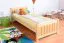 Kinderbett 90 x 200 cm | Massivholz: Kiefer | Natur Lackiert Abbildung