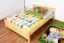 Bettrahmen für Kinder / Kinderbett 140 x 200 cm | Massivholz: Kiefer | Natur Lackiert Abbildung