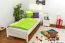 Bettrahmen für Kinder / Kinderbett 90 x 200 cm | Massivholz: Kiefer | Weiß Lackiert Abbildung