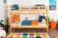Stockbett für Kinder 90 x 200 cm | Massivholz: Buche | Natur Lackiert | umbaubar in 2 Einzelbetten | inkl. Rollroste Abbildung