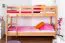 Etagenbett für Kinder 90 x 200 cm | Massivholz: Buche | Natur Lackiert | umbaubar in 2 Einzelbetten | inkl. Rollroste Abbildung