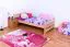 Bettrahmen für Kinder / Kinderbett 90 x 200 cm | Massivholz: Buche | Natur Lackiert Abbildung