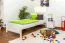 Bettrahmen für Kinder / Kinderbett 90 x 200 cm | Massivholz: Kiefer | Weiß Lackiert Abbildung