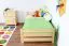 Kinderbett 100 x 200 cm | Massivholz: Kiefer | Natur Lackiert Abbildung