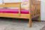Kinderbett 90 x 200 cm | Massivholz: Kiefer | Erle Lackiert Abbildung