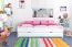 Bettrahmen für Kinder / Kinderbett 90 x 200 cm | Massivholz: Buche | Weiß Lackiert | inkl. 2 Schubladen und Lattenrost | besonders hohe Qualität Abbildung