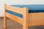 Kinderbett 90 x 190 cm | Massivholz: Buche | Natur Lackiert Abbildung