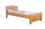 Kinderbett 90 x 200 cm | Massivholz: Kiefer | Natur Lackiert Abbildung