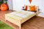 Bettrahmen für Kinder / Kinderbett 140 x 200 cm | Massivholz: Buche | Natur Lackiert Abbildung