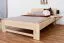 Bettrahmen für Kinder / Kinderbett 140 x 200 cm | Massivholz: Buche | Natur Lackiert Abbildung