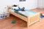 Kinderbett 90 x 200 cm | Massivholz: Kiefer | Natur Lackiert Abbildung
