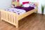 Kinderbett 100 x 200 cm | Massivholz: Kiefer | Natur Lackiert Abbildung