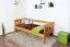 Kinderbett 90 x 200 cm | Massivholz: Kiefer | Erle Lackiert Abbildung