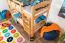 Stockbett für Kinder 90 x 190 cm | Massivholz: Buche | Natur Lackiert | umbaubar in 2 Einzelbetten | inkl. Rollroste Abbildung