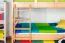 Etagenbett + Ausziehbett für Kinder 90 x 200 cm | Massivholz: Buche | Natur Lackiert | inkl. Bettkasten | umbaubar in 2 Einzelbetten | inkl. Rollroste Abbildung