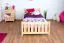 Kinderbett 100 x 200 cm | Massivholz: Kiefer | Natur Lackiert Abbildung