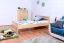 Kinderbett 90 x 200 cm | Massivholz: Kiefer | Natur Lackiert Abbildung