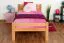 Kinderbett 90 x 190 cm | Massivholz: Buche | Natur Lackiert Abbildung