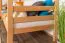 Stockbett für Kinder 90 x 200 cm | Massivholz: Buche | Natur Lackiert | umbaubar in 2 Einzelbetten | inkl. Rollroste Abbildung