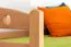 Etagenbett + Ausziehbett für Kinder 90 x 200 cm | Massivholz: Buche | Natur Lackiert | inkl. Bettkasten | umbaubar in 2 Einzelbetten | inkl. Rollroste Abbildung
