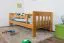 Kinderbett 90 x 200 cm | Massivholz: Kiefer | Erle Lackiert Abbildung