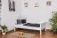 Bettrahmen für Kinder / Kinderbett 90 x 200 cm | Massivholz: Buche | Weiß Lackiert Abbildung