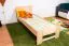 Bettrahmen für Kinder / Kinderbett 80 x 200 cm | Massivholz: Buche | Natur Lackiert Abbildung