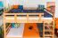 Etagenbett für Jugendliche 120 x 190 cm | Massivholz: Buche | Natur Lackiert | umbaubar in 2 Einzelbetten | inkl. Rollroste Abbildung