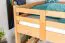 Stockbett für Jugendliche 140 x 190 cm | Massivholz: Buche | Natur Lackiert | umbaubar in 2 Einzelbetten | inkl. Rollroste Abbildung