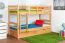 90 x 200 cm Etagenbett mit Stauraum / 2 Schubladen für Kinder Massivholz: Buche | Natur Lackiert | umbaubar in 2 Einzelbetten | Premium-Qualität | inkl. Rollroste Abbildung