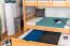 Etagenbett + Bettkasten für Jugendliche 90 x 200 cm | Massivholz: Buche | Natur Lackiert | umbaubar in 2 Einzelbetten | inkl. Bettkasten | inkl. Rollroste Abbildung