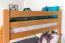 Stockbett für Kinder 120 x 190 cm | Massivholz: Buche | Natur Lackiert | umbaubar in 2 Einzelbetten | inkl. Rollroste Abbildung