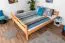Doppelbett-Hochbett 160 x 200 cm | Massivholz: Buche | Natur Lackiert | umbaubar in Einzelbett | Premium-Qualität | inkl. Rollrost Abbildung