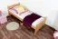 Kinderbett 80 x 200 cm | Massivholz: Buche | Natur Lackiert Abbildung