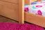 Etagenbett + Ausziehbett für Kinder 90 x 200 cm | Massivholz: Buche | Natur Lackiert | inkl. Stauraum/Ausziehbett | umbaubar in 2 Einzelbetten | inkl. Rollroste Abbildung