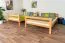 Stockbett für Jugendliche 140 x 200 cm | Massivholz: Buche | Natur Lackiert | umbaubar in 2 Einzelbetten | inkl. Rollroste Abbildung