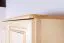 Kleiderschrank | 2 Drehtüren | 1 Fach | mit Kleiderstange | 92 cm breit | Massivholz | Farbe: Natur Abbildung